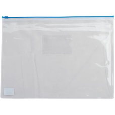 Папка на блискавці Buromax А4, plastic zipper blue (BM.3946-02)
