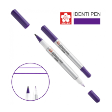 Маркер Sakura перманентний IDENTI PEN, двосторонній, 0,4/1 мм, Фіолетовий (084511365063)