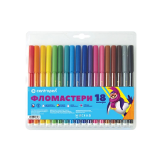 Фломастери Centropen 7550/18 COLOUR WORLD, 18 colors (7550/18 ТП)