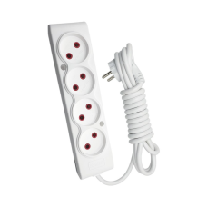 Сетевой удлинитель TECCO 5м 4 поста white (8681277841507)