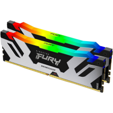 Модуль пам'яті для комп'ютера DDR5 48GB (2x24GB) 8000 MHz Renegade RGB Black/Silver Kingston Fury (ex.HyperX) (KF580C38RSAK2-48)