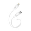Дата кабель USB-C to Lightning 1.0m 27W High Elastic Zeus XO (NBQ239A_White)
