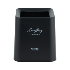 Корзина для бумаг Axent Настольный контейнер для мусора, квадратный, черный (2132-01-A)