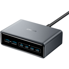 Зарядное устройство Anker GaNPrime 200W 4xUSB-C PD + 2xUSB-A Black (A2683341)