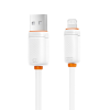 Дата кабель USB 2.0 AM to Lightning 1.0m 3A white XO (XO-CB-300UL-WH)