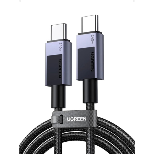 Дата кабель USB-C to USB-C 2.0m PD3.1 240W L513 gray Ugreen (45068)