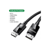 Кабель мультимедійний DisplayPort M to DisplayPort M 1.5m V1.4 braided DP114 black Ugreen (80391)