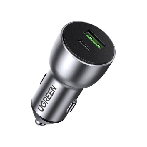 Зарядний пристрій Ugreen 1xUSB-C + 1xUSB QC3.0 60W CD213 gray (60980)