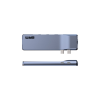 Концентратор Armorstandart For MacBook M-Series HDMI 4K, RJ45, PD, 3USB, SD, microSD Grey (ARM69367)