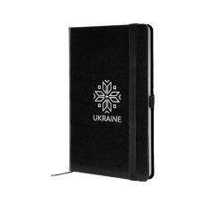 Книга записна Axent Partner Вишиванка 125x195 мм, 96 аркушів, клітинка, чорна (8201-01-7-A)