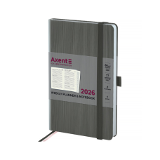 Еженедельник Axent датированный 2026 Partner Lines 125х195, серый (8515-26-03-A)