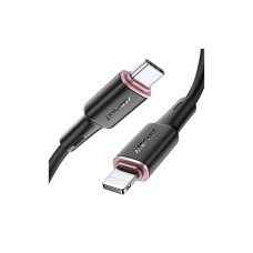 Дата кабель USB-C to Lightning 1.2m 3A 20W silicon black Acefast (6974316280644)