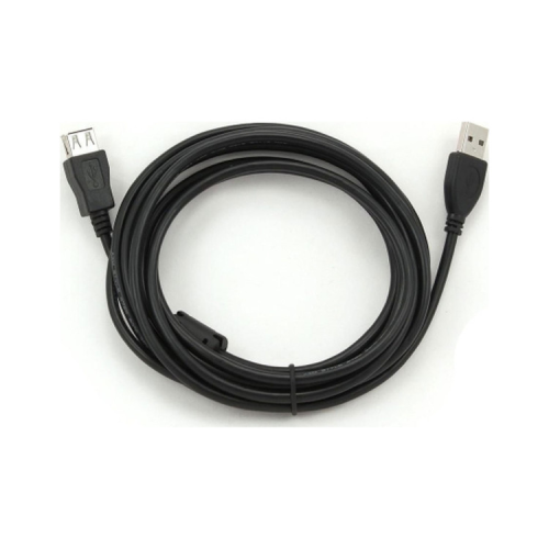 Дата кабель USB 2.0 AM/AF 3.0m ferrite black Voltronic (YT-AM/AF-3.0B)