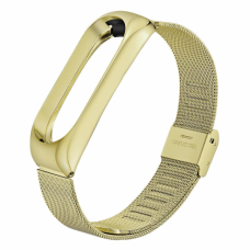 Ремешок для фитнес браслета BeCover Metal для Xiaomi Mi Band 3/4 Gold (704653)