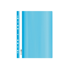 Папка-скоросшиватель Economix А4 с перфорацией, фактура "глянец", пастельная голубая (E31510-82)