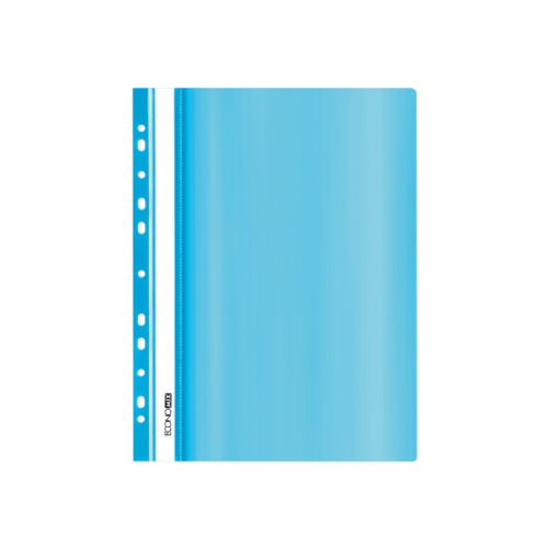 Папка-швидкозшивач Economix А4 з перфорацією, фактура "глянець", пастельна блакитна (E31510-82)