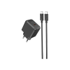 Зарядний пристрій HOCO CS13A Ocean USB-C PD20W + cable USB-C to USB-C Black (6942007603843)