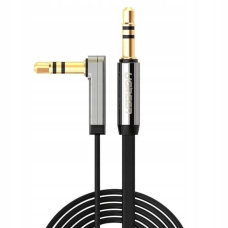 Кабель мультимедійний 3.5mm M to 3.5mm M 2.0m 90° corner black Ugreen (UGR-10599)