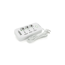 Мережевий фільтр живлення Voltronic F07U, 6 роз (3 EU+3 Universal), 4USB White (F07U-White)