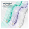 Дата кабель USB 2.0 AM to Lightning 3.0m 3A white Essager (EXCL-CHC02)