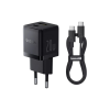 Зарядний пристрій Baseus 1xUSB-C PD20W + 1xUSB + cable USB-C to USB-C white (P10111608113-01)
