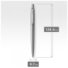 Ручка кулькова Parker JOTTER 17 UKRAINE SS CT BP Трезубец ЗСУ (глад.) (16132_T039t)