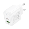 Зарядний пристрій HOCO CS55A 1xUSB-C PD30W + 1xUSB QC3.0 white (6942007631549)