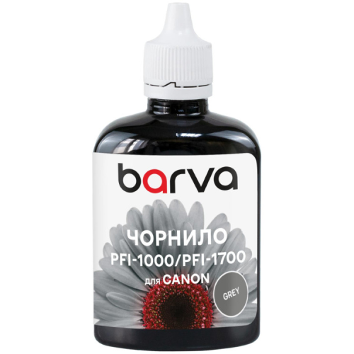 Чернила Barva Canon PFI-1000/PFI-1700 100ml GY, pigment (C1700-980)