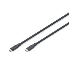 Дата кабель USB-C to USB-C 1.5m USB4 2.0 80G 240W 16K silicone black Digitus (AK-300350-015-S)
