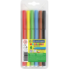 Фломастери Centropen 7790/06 Washable, 06 colors (7790/06 ТП)