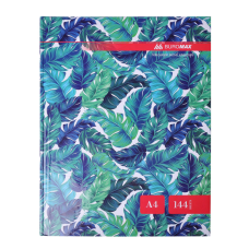 Канцелярська книга Buromax А4 FLORISTICA 144 аркушів, клітинка, бірюзовий (BM.24419102-06)