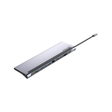 Концентратор VENTION USB3.1 Type-C to HDMI/VGA/USB-C/USB3.0x3/RJ45/SD/TF/TRRS 3.5mm/PD 100W 11in1 (THTHC)