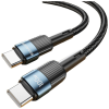 Дата кабель USB-C to USB-C 2.0m 100W blue Essager (EXCTT1-XCA03)