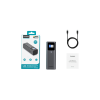 Батарея універсальна Choetech 27000mAh, PD/140W in/out, 2*USB-C/PD5.0, QC3.0/22W, TFT Display (B670-CCGY)