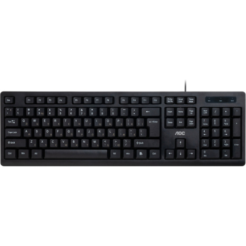 Клавіатура AOC KB100B USB UA Black (KB100B/97)