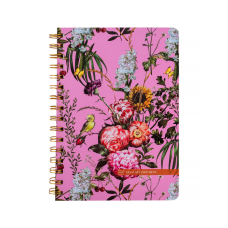 Блокнот Axent на спіралі Olga Selyshcheva, Summer А5 80 аркушів, клітинка, тверда обкладинка (8470-3-A-OS)