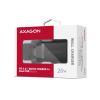 Зарядний пристрій AXAGON 1xUSB QC3.0 + 1xUSB-C PD20W black (ACU-PQ20)