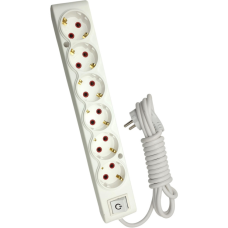 Сетевой удлинитель TECCO 5м 4 поста white (8681277842948)