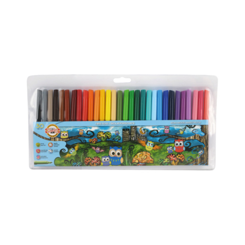 Фломастеры Koh-i-Noor Совята, 30 цветов, блистер (1012ET/30)