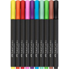 Фломастери Faber-Castell пензлики Black Edition, 10 кольорів (32355)