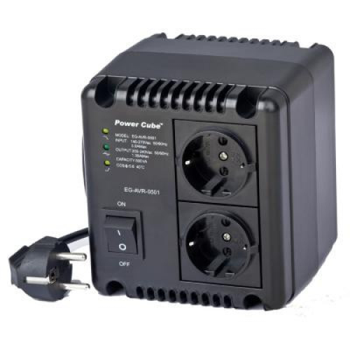 Стабілізатор напруги EnerGenie 1000 ВА, 600Вт (EG-AVR-1001)