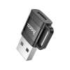 Перехідник UA31D USB M to USB-C F USB2.0 Black HOCO (6942007628143)