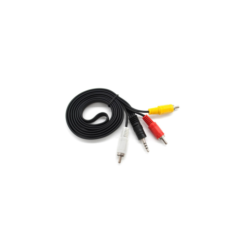 Кабель мультимедийный 3.5mm M to 3xRCA M 1.5m black Voltronic (YT-3.5(M)/3хRCA(M)-1.5Cu)