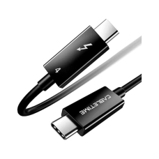 Дата кабель USB-C to USB-C 1.0m Thunderbolt 4 100W (20V/5A) 8K60Hz Cabletime (CA915422)