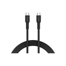 Дата кабель USB-C to USB-C 1.0m OnWire 60CL C-C 60W COLOR Braided 1m Black Canyon (CND-CCAP60AB10B)