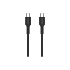 Дата кабель USB-C to USB-C 1.0m OnWire 60CL C-C 60W COLOR Braided 1m Black Canyon (CND-CCAP60AB10B)