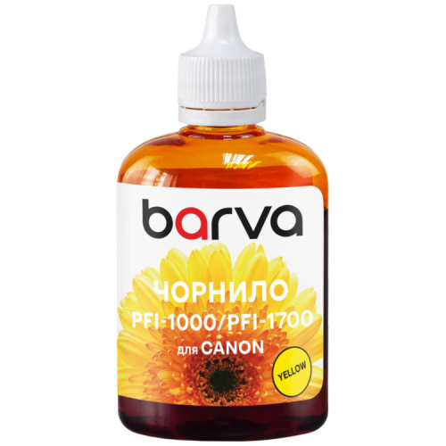 Чернила Barva Canon PFI-1000/PFI-1700 100ml Y, pigment (C1700-977)
