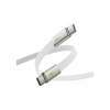 Дата кабель USB-C to USB-C 1.2m 60W 3A nylon white Acefast (6974316286257)