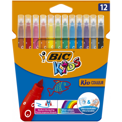 Фломастеры Bic Kid Coleour, 12 цветов (bc9202932)