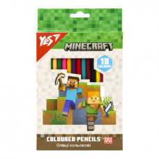 Олівці кольорові Yes Minecraft 18 кол. (290765)